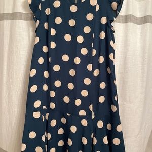 Loft Polka Dot shift dress